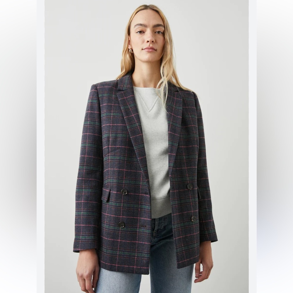 Sam Edelman Braelynn Checked Double-Breasted Plai… - image 13